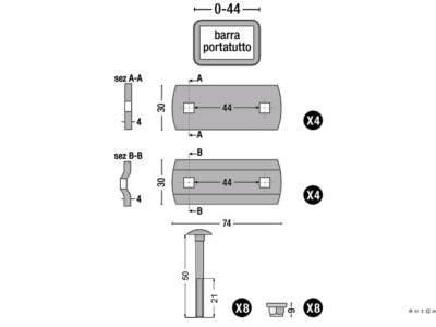 Befestigungsset Standard