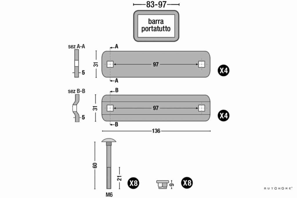 Befestigungsset XX-Long