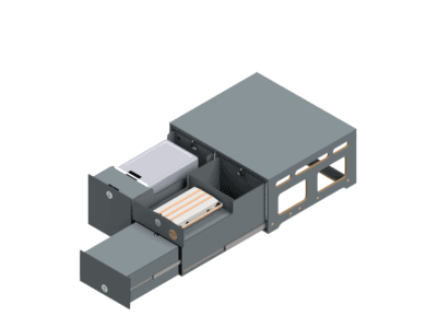 ElloCamping Linie M mit Stauraum/Kocher