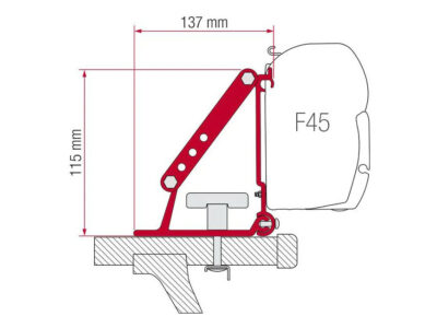 Markisenadapter für Dachträger