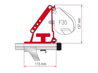 Markisenadapter für Dachträger